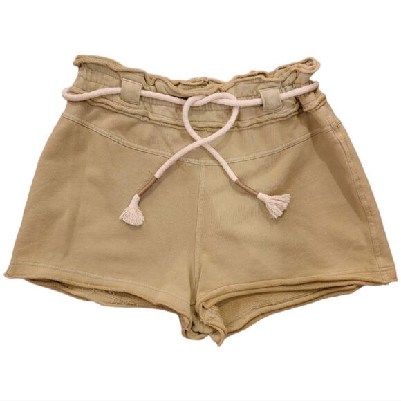 Chelsea & Violet Paperbag Waist Knit Shorts Size Small - Picture 2 of 4